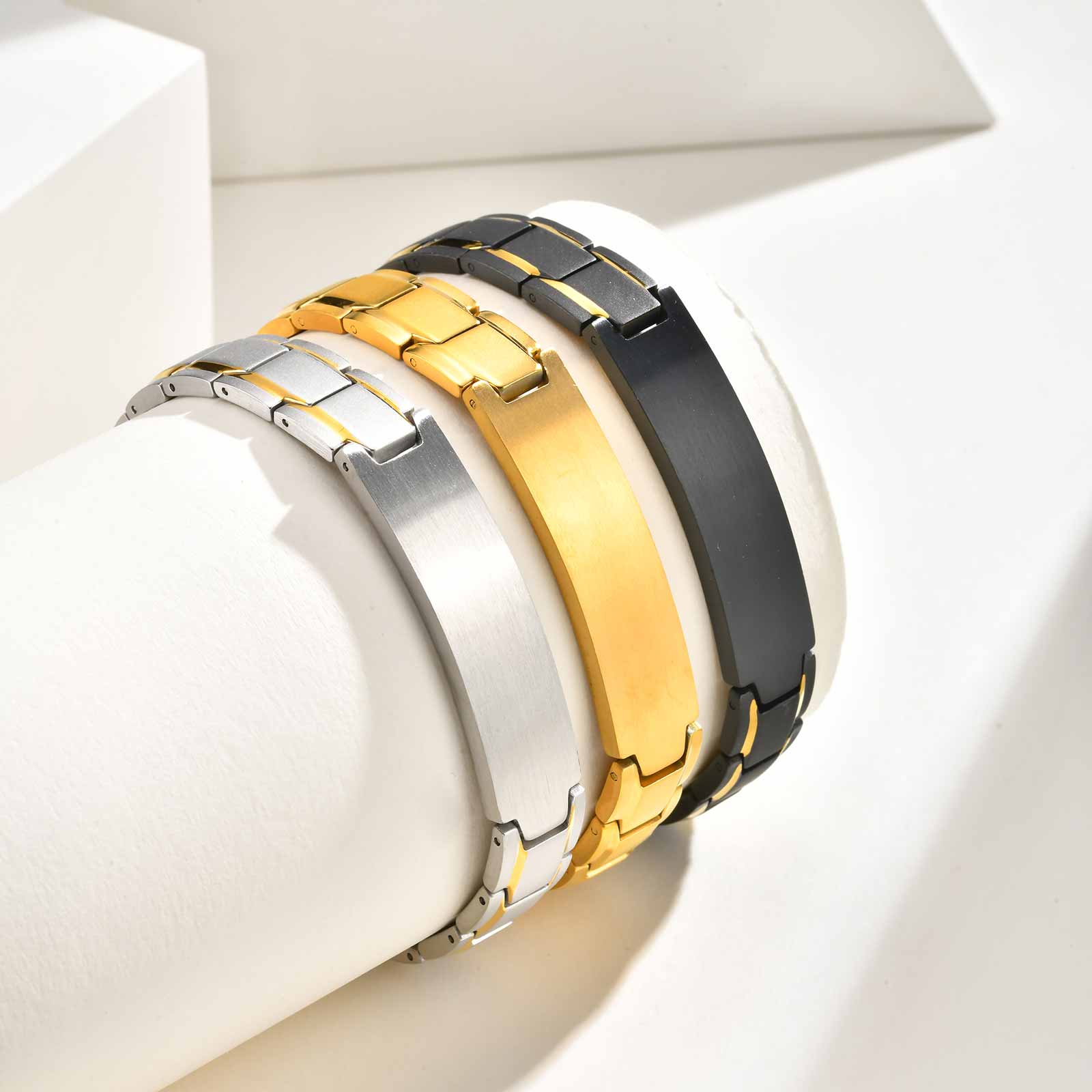 Jewelry Type Watches - Custom Name Text Engraved Bracelet for