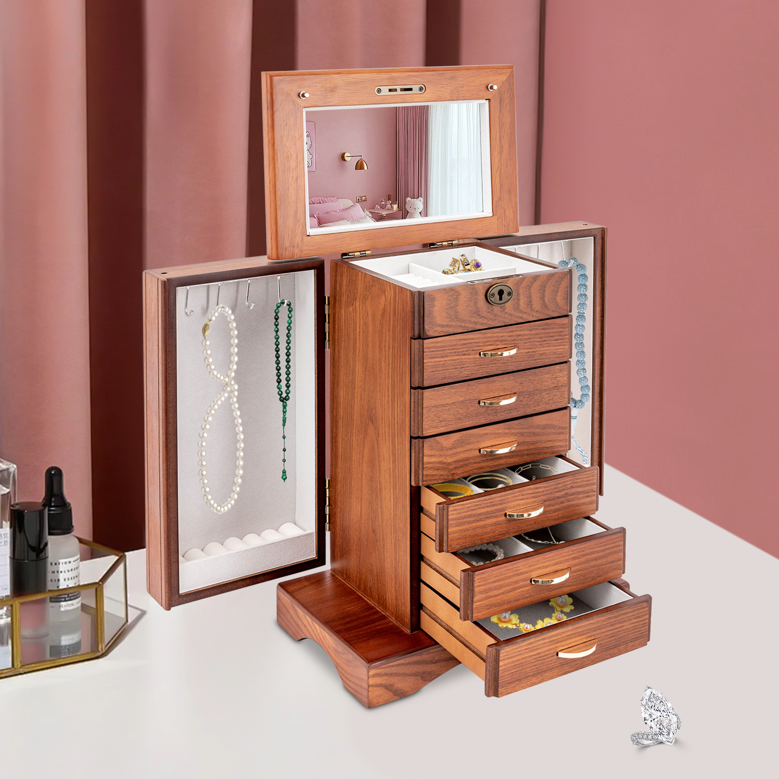 7 Layers Large Jewelry Box wit - Jewelry And Watches Stores recensione e prezzo