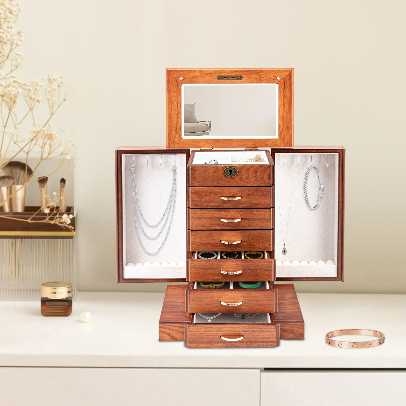 7 Layers Large Jewelry Box wit - Jewelry And Watches Stores recensione e prezzo