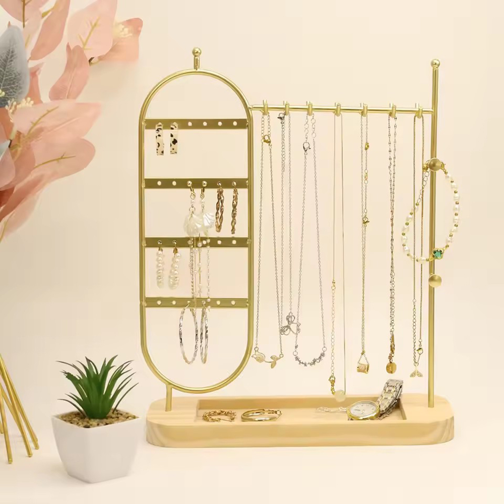 1 desktop solid wood base jewe - Jewelry And Watches Stores recensione e prezzo