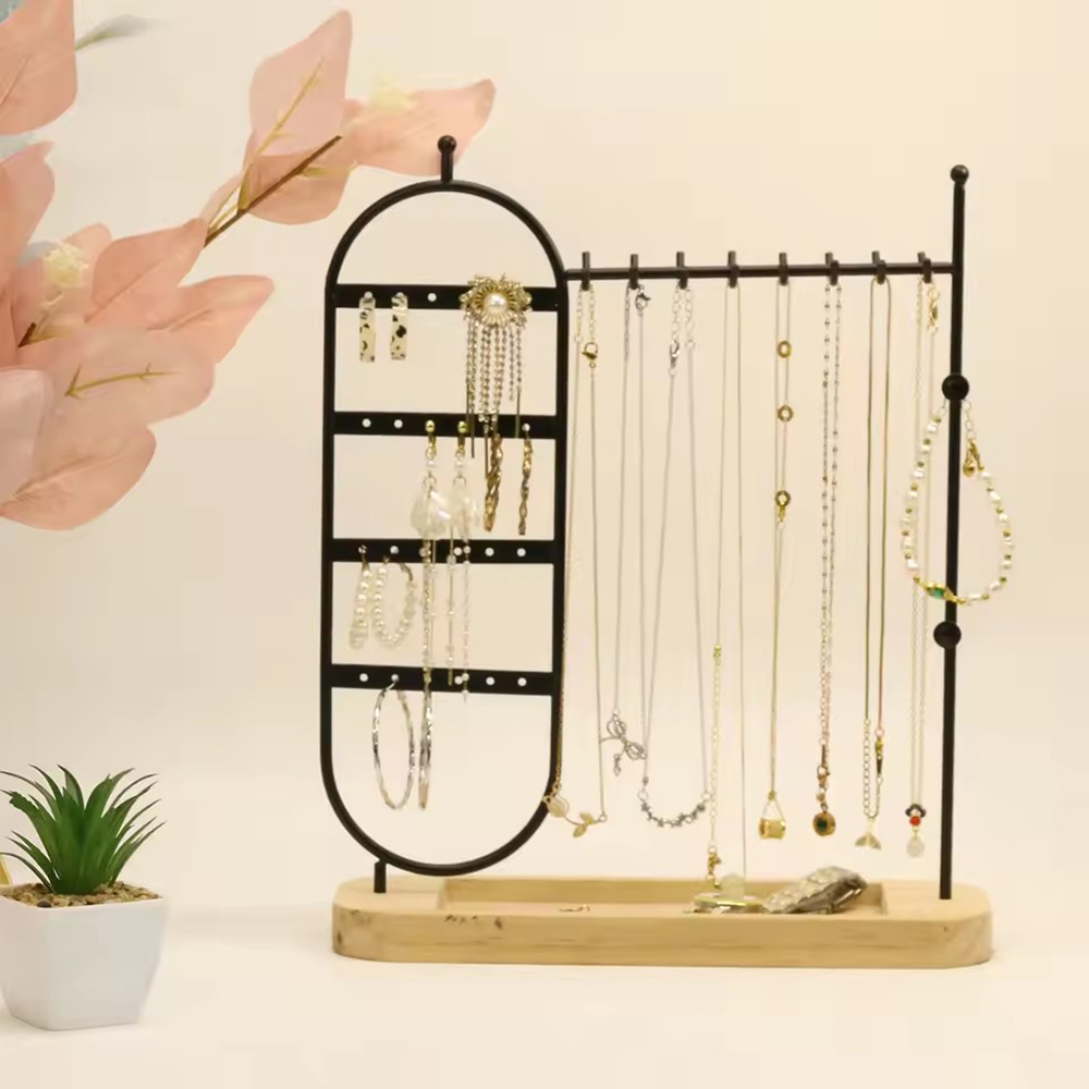 1 desktop solid wood base jewe - Jewelry And Watches Stores recensione e prezzo
