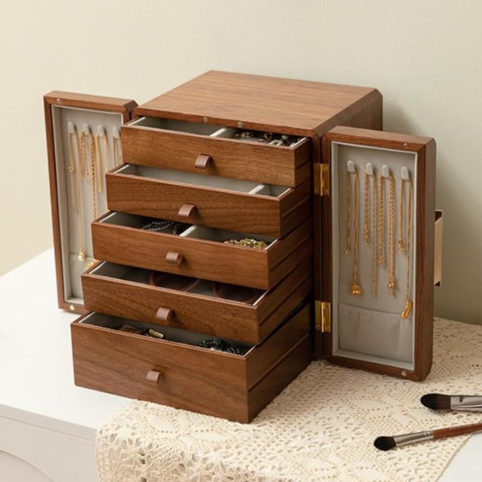 Wooden Jewelry Box New Chinese - Jewelry & Watches Sp Z Oo Janów Lubelski recensione e prezzo
