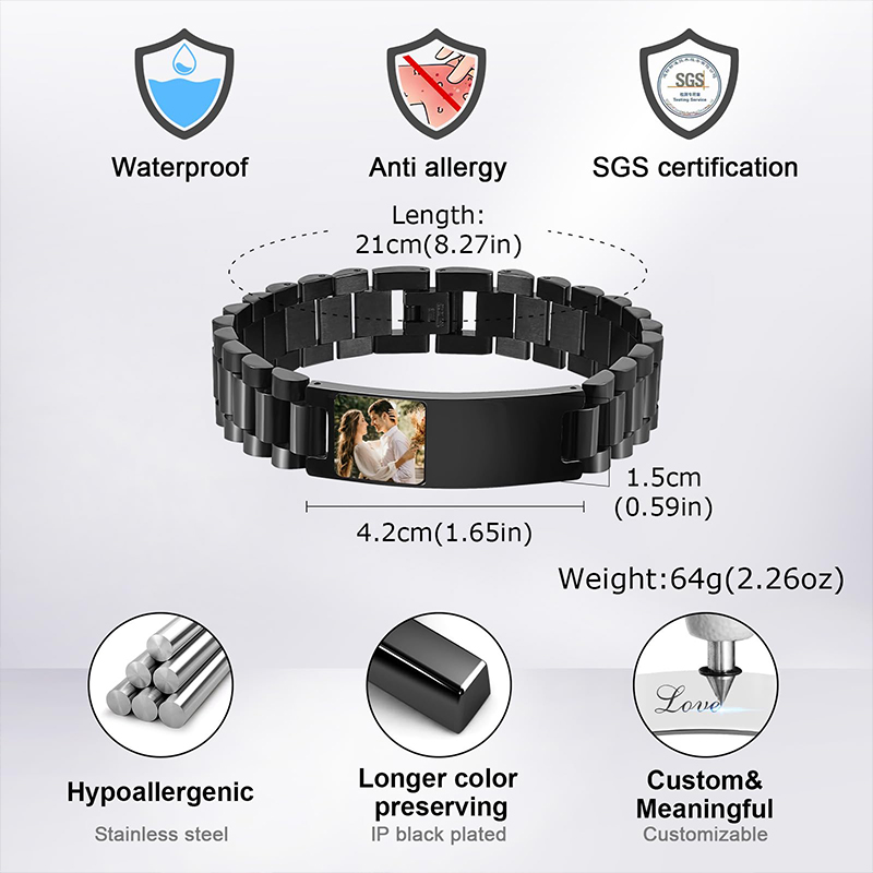 Custom Picture Text Bracelet W - Jewelry Type Watches recensione e prezzo