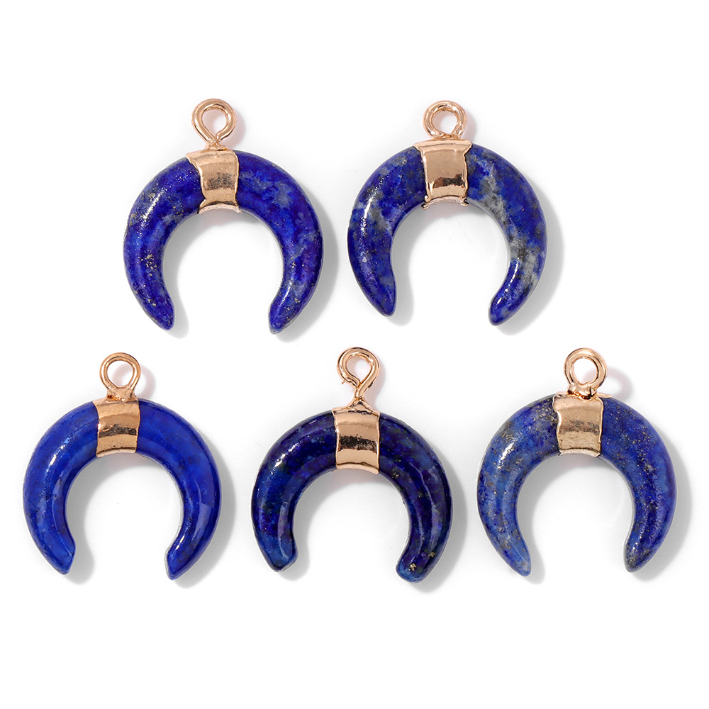 5PCS/lot Lapis Lazuli Stone Pe - Moon Star Earrings recensione e prezzo