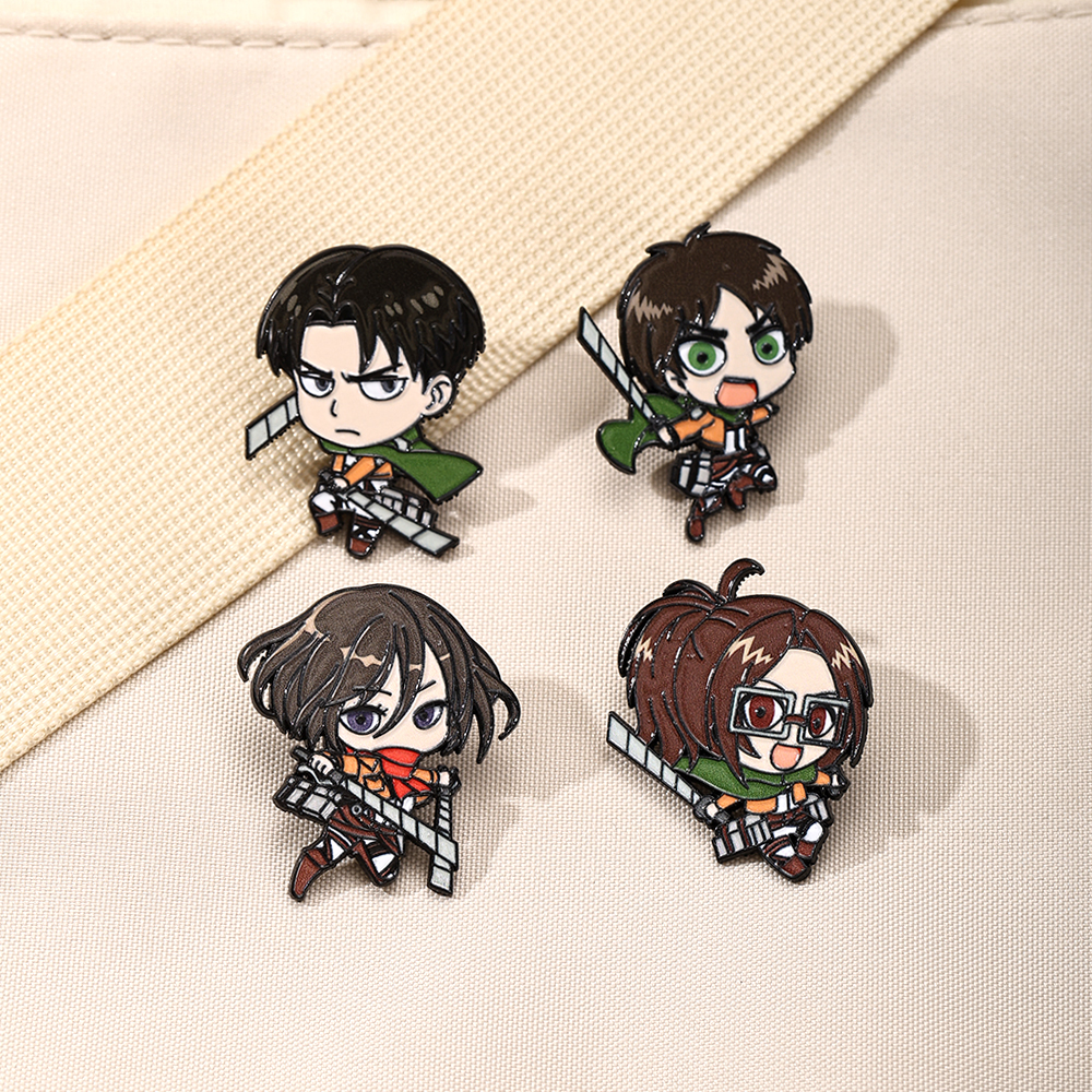 4pcs Survey Corps Enamel Pin S - Levi Jewelry & Watches Inc recensione e prezzo