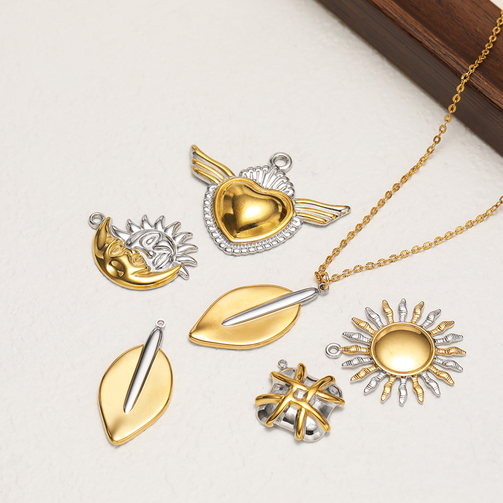 4Pcs Gold Plated Stainless Ste - Moon Star Earrings recensione e prezzo