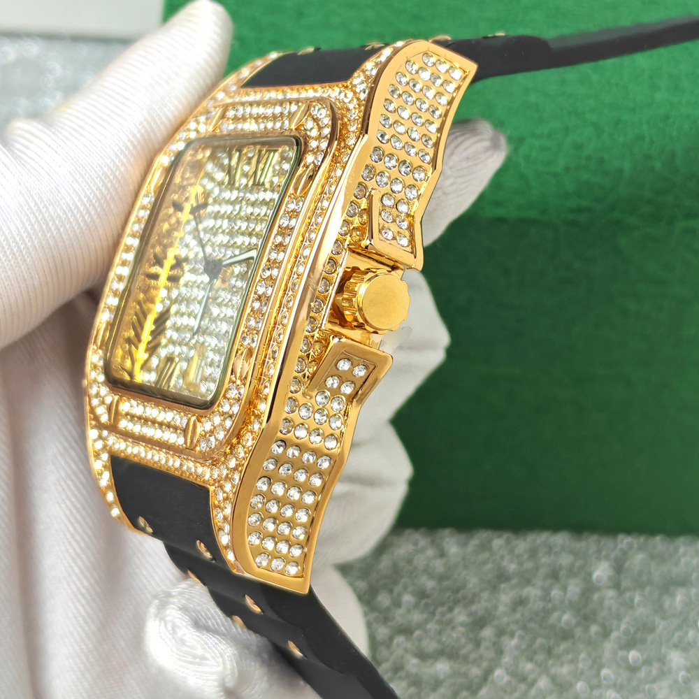 Hip Hop Iced Out Bling Square  - Jewelry Type Watches recensione e prezzo