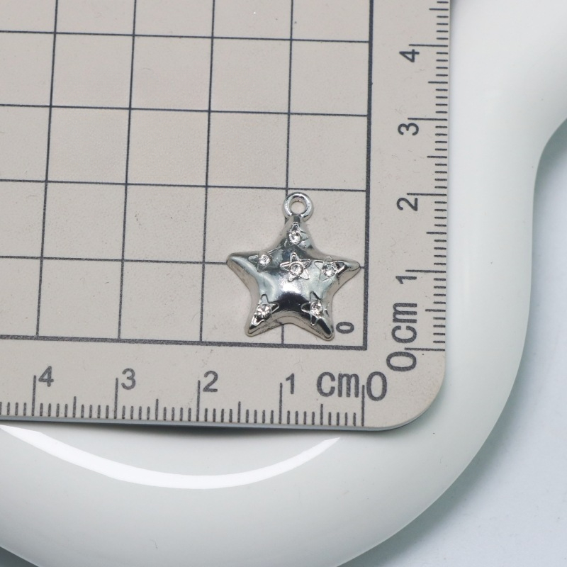 10Pcs DIY Crystal Stars Charms - Moon Star Earrings recensione e prezzo