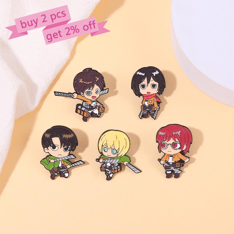Attack on Titan Chibi Enamel P - Levi Jewelry & Watches Inc recensione e prezzo
