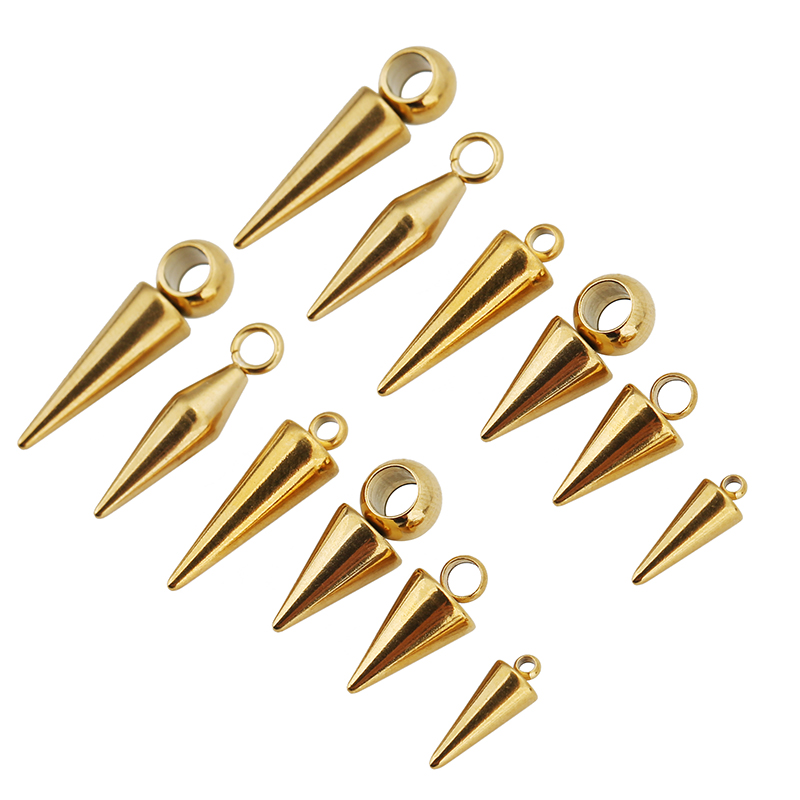 10pcs Stainless Steel Cone Cha - Moon Star Earrings recensione e prezzo