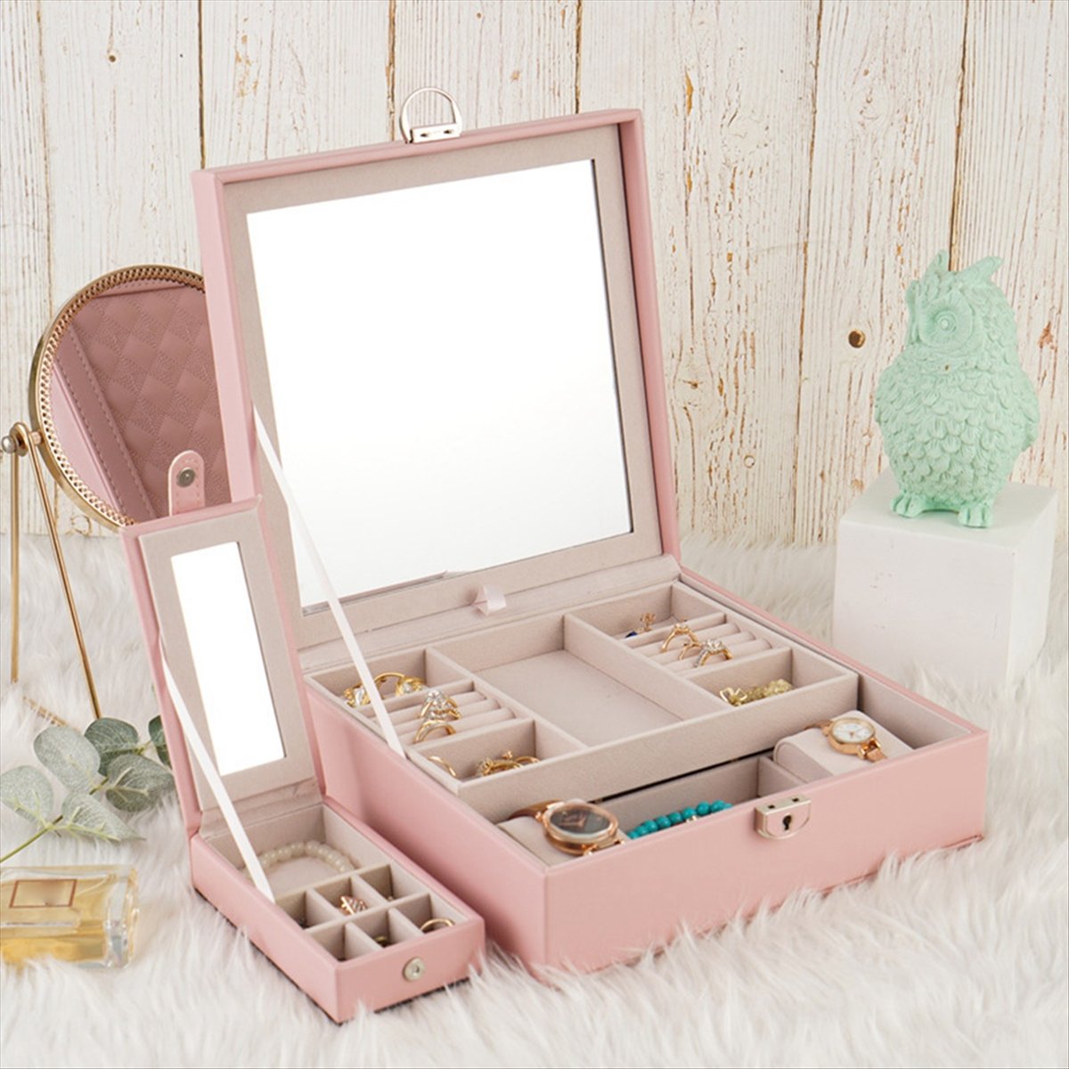 ABQR Girly Pink Jewelry Box Je - Jewelry & Watches Spółka Z Ograniczoną Odpowiedzialnością Sp Z Oo recensione e prezzo