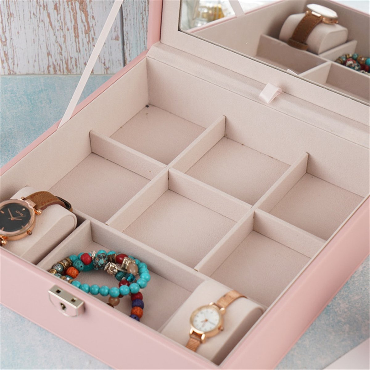 ABQR Girly Pink Jewelry Box Je - Jewelry & Watches Spółka Z Ograniczoną Odpowiedzialnością Sp Z Oo recensione e prezzo
