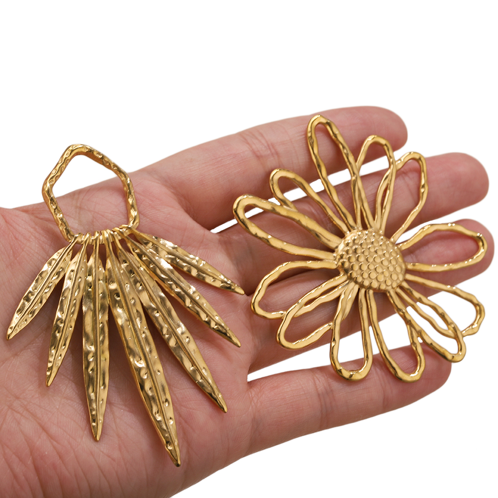 5pcs Stainless Steel Flower Ch - Moon Star Earrings recensione e prezzo