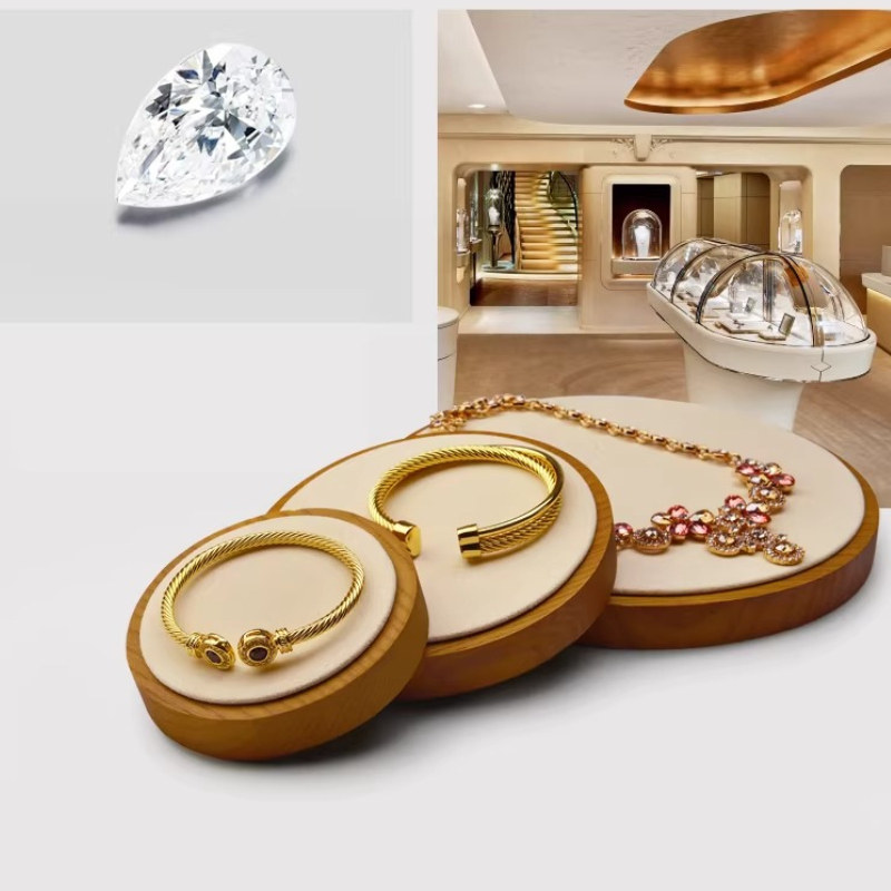 Solid Wood Jewelry Display Tra - Jewelry And Watches Stores recensione e prezzo