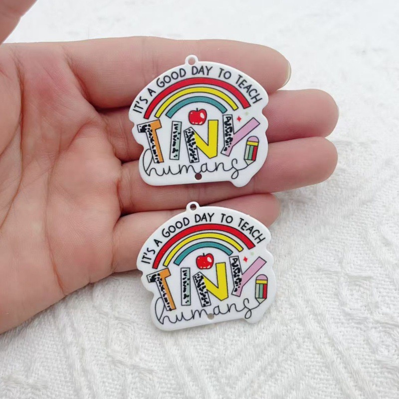 10pcs Teacher's Day Acrylic Do - Jewelry & Watches Spółka Z Ograniczoną Odpowiedzialnością Sp Z Oo recensione e prezzo