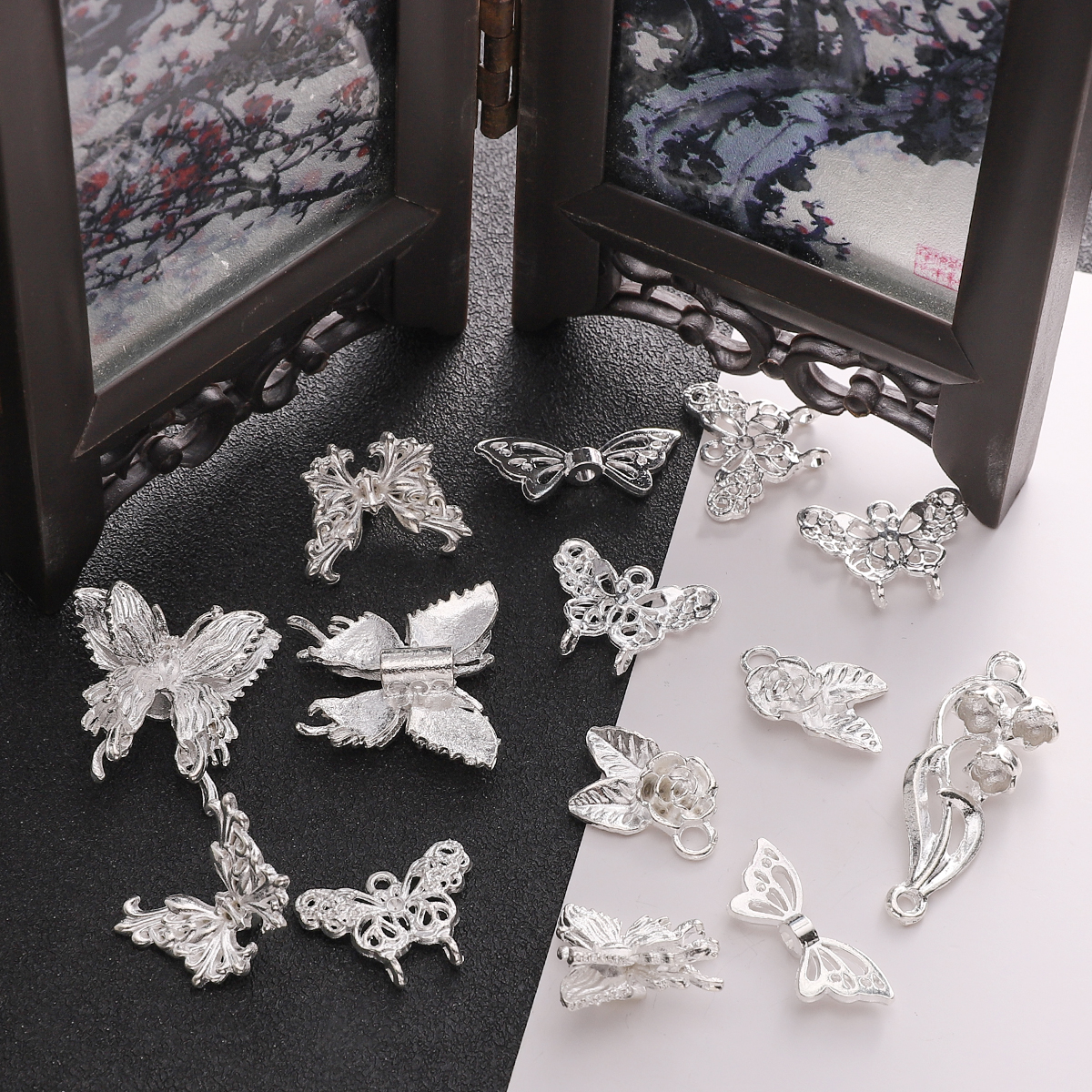 1-5pcs Beads Alloy Vintage Flo - Moon Star Earrings recensione e prezzo