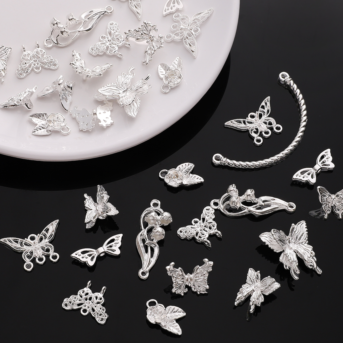 1-5pcs Beads Alloy Vintage Flo - Moon Star Earrings recensione e prezzo