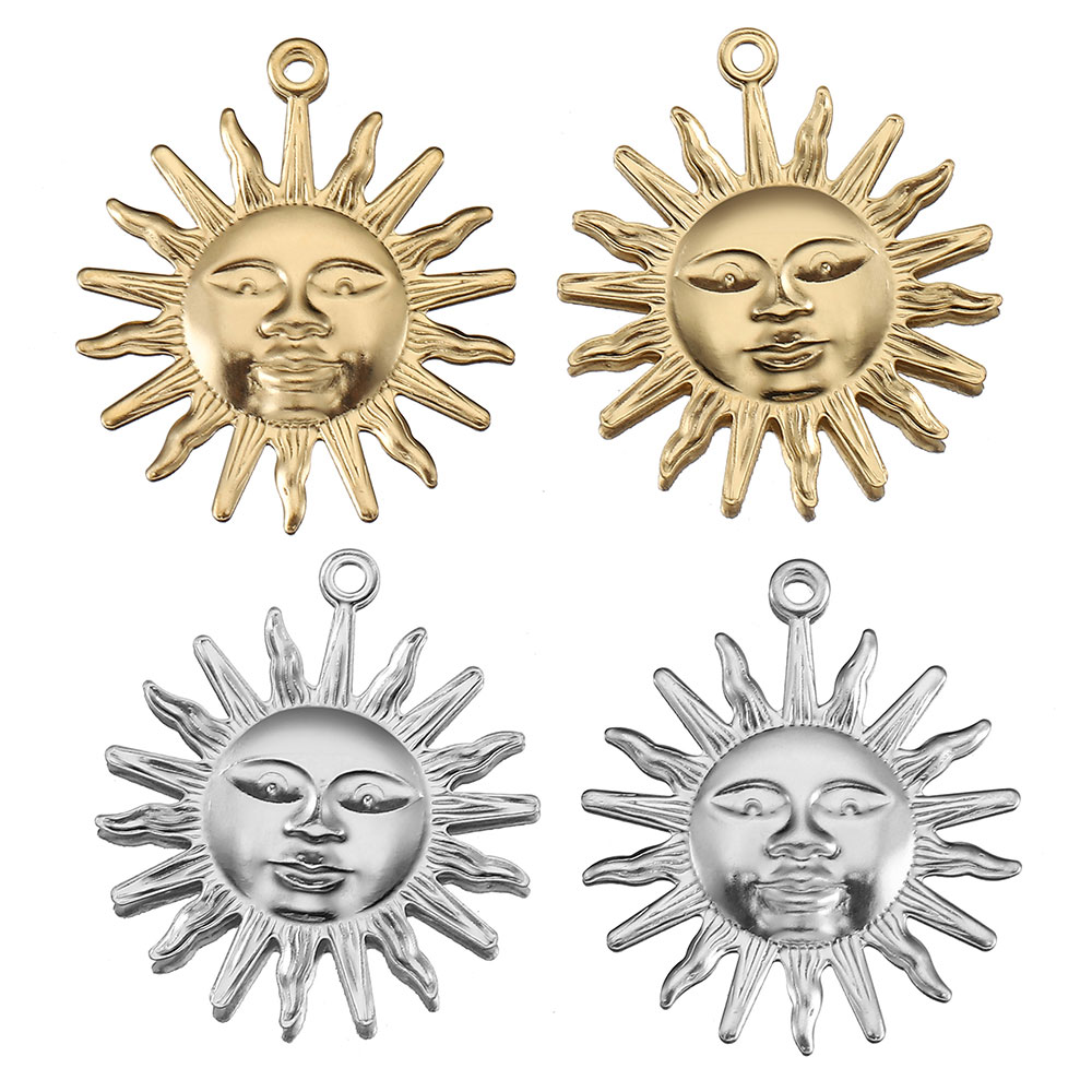 5pcs Stainless Steel Sun Penda - Moon Star Earrings recensione e prezzo