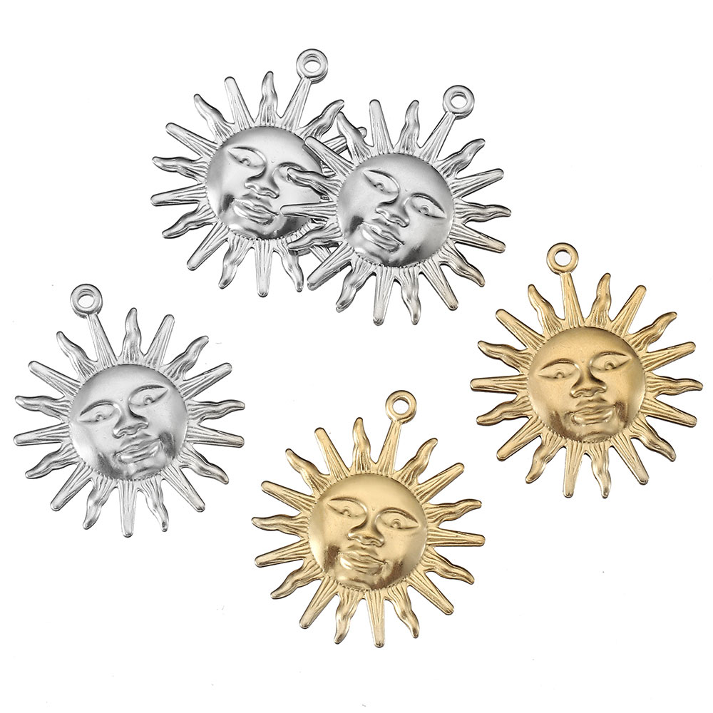 5pcs Stainless Steel Sun Penda - Moon Star Earrings recensione e prezzo