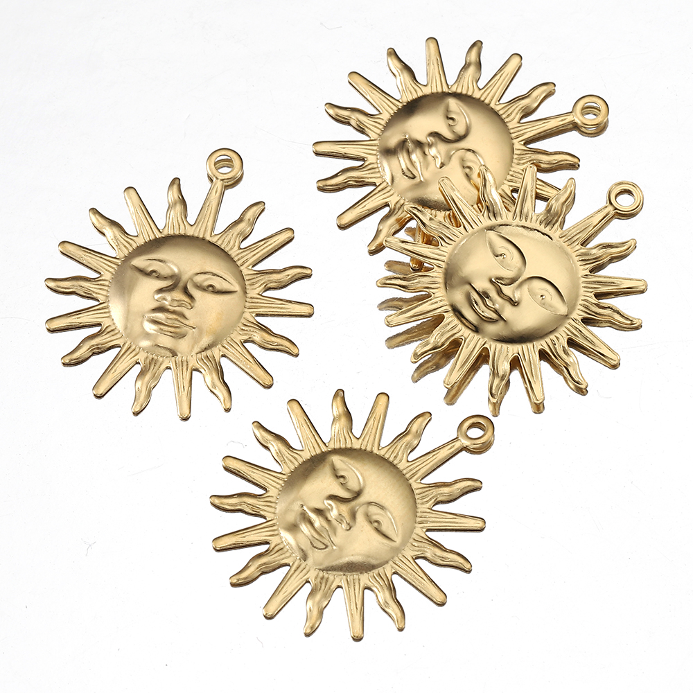 5pcs Stainless Steel Sun Penda - Moon Star Earrings recensione e prezzo
