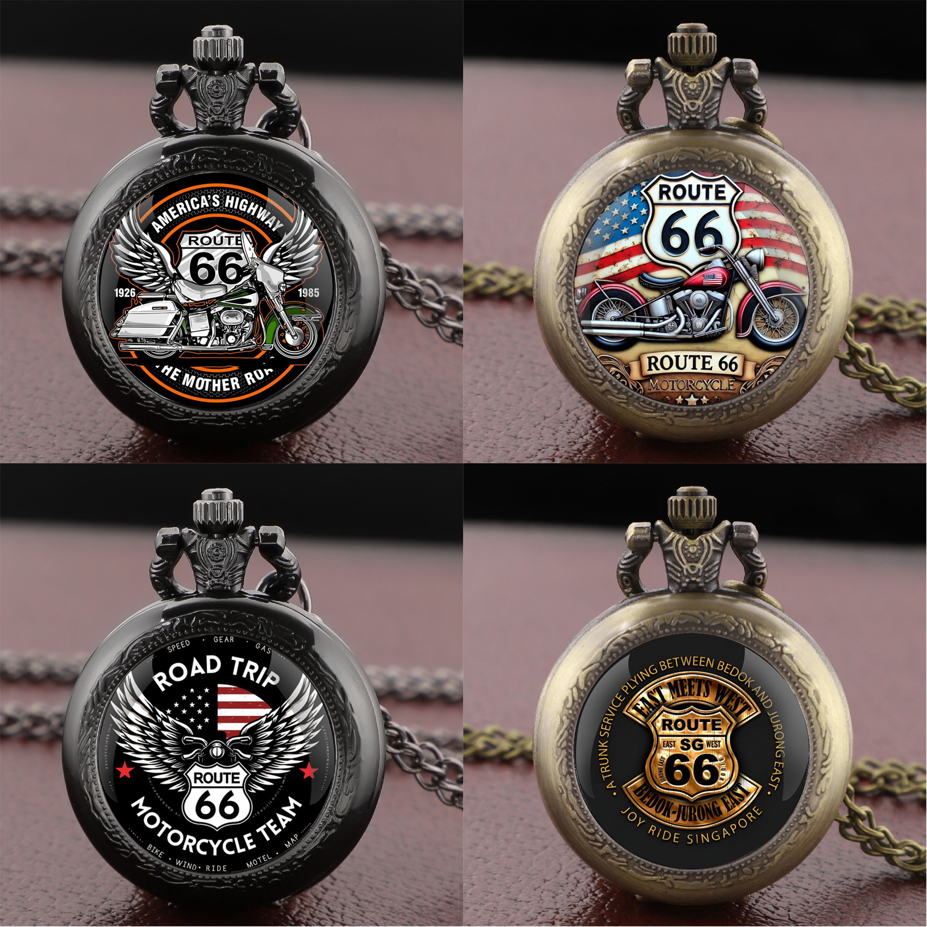 Classic Retro Route 66 Glass D - Vintage Jewelry Watches Women recensione e prezzo