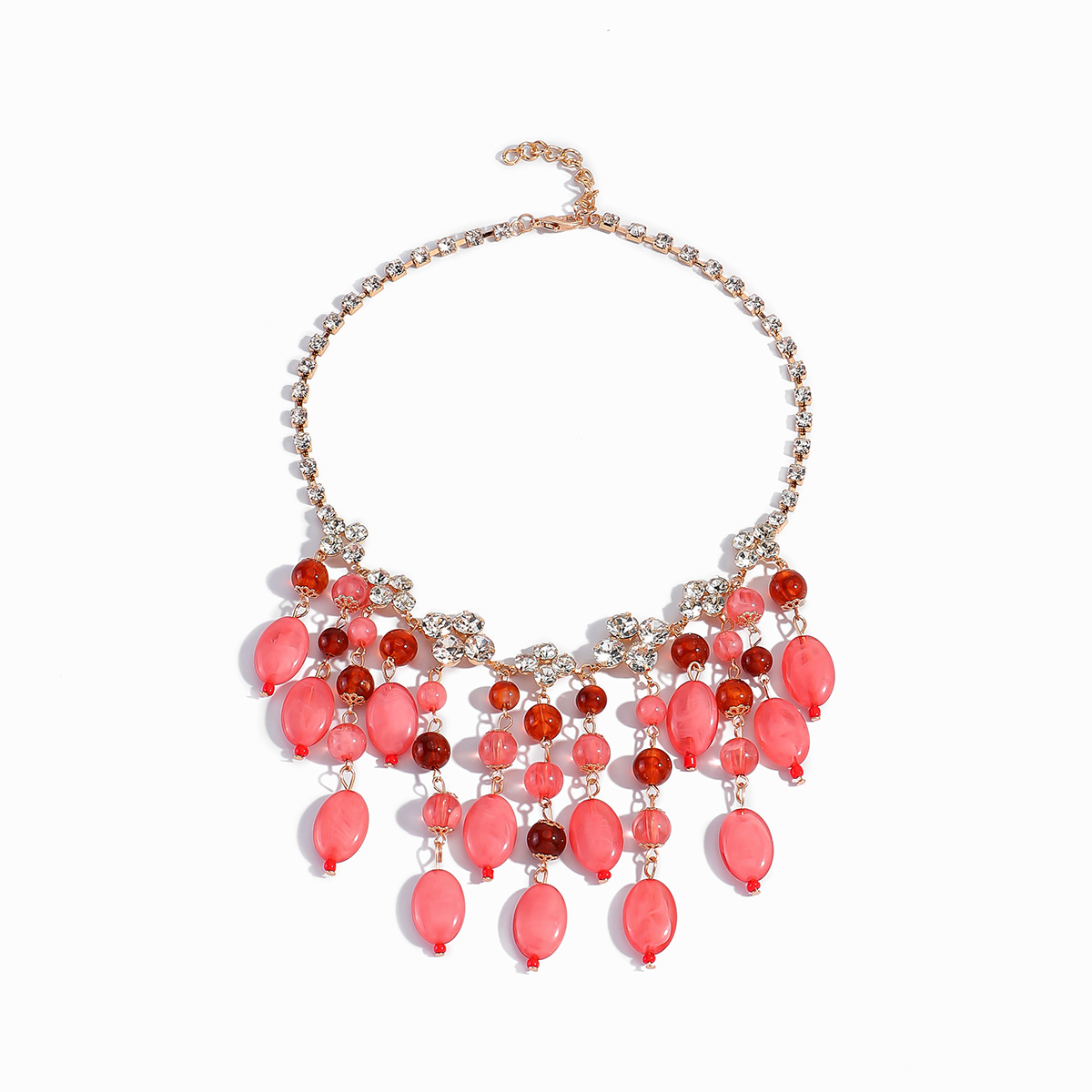 Trendy Pink Red Teardrop Beade - Jewelry & Watches Spółka Z Ograniczoną Odpowiedzialnością Sp Z Oo recensione e prezzo