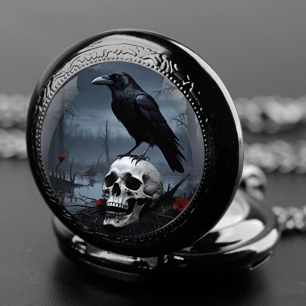 Vintage Dark Themed Skull Crow - Vintage Jewelry Watches Women recensione e prezzo