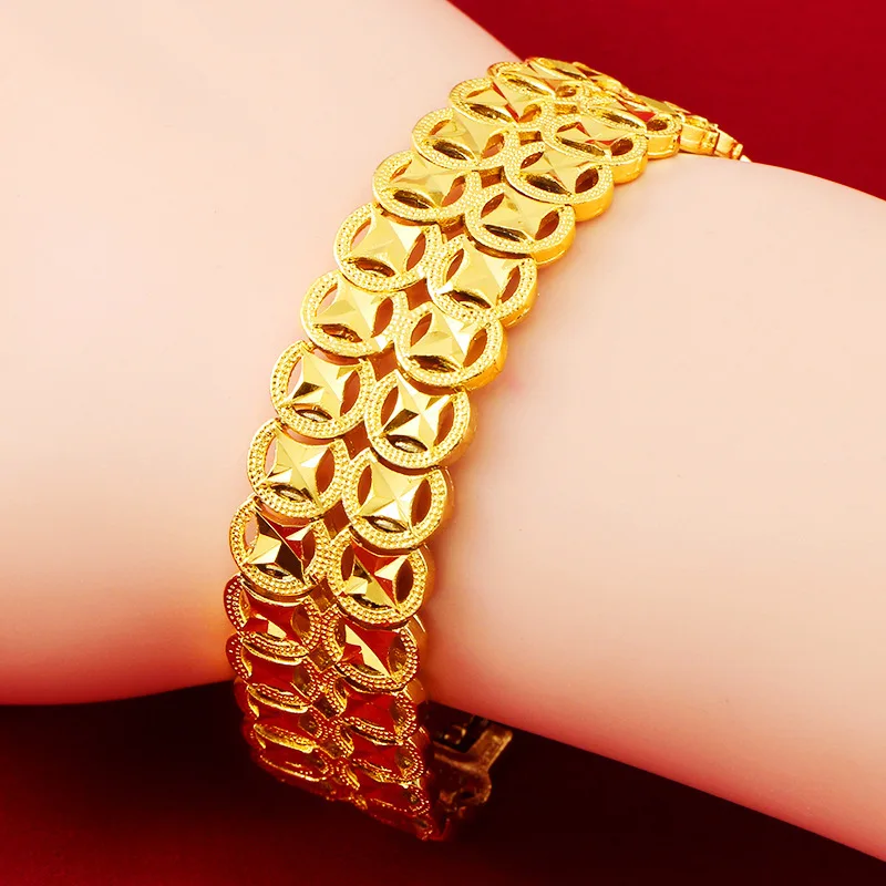 4cm Wide Pure Gold color Watch - Jewelry Type Watches recensione e prezzo