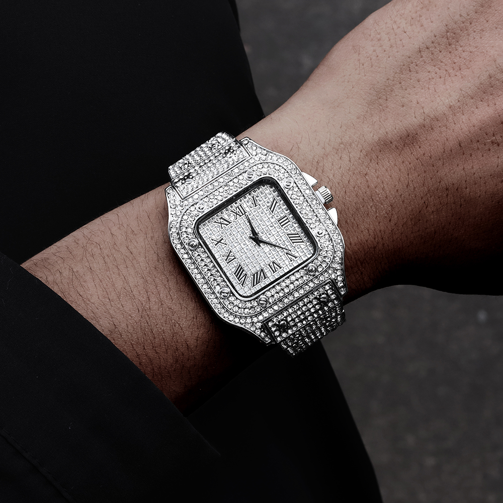 New Punk Men Watch Iced Out Di - Jewelry Type Watches recensione e prezzo