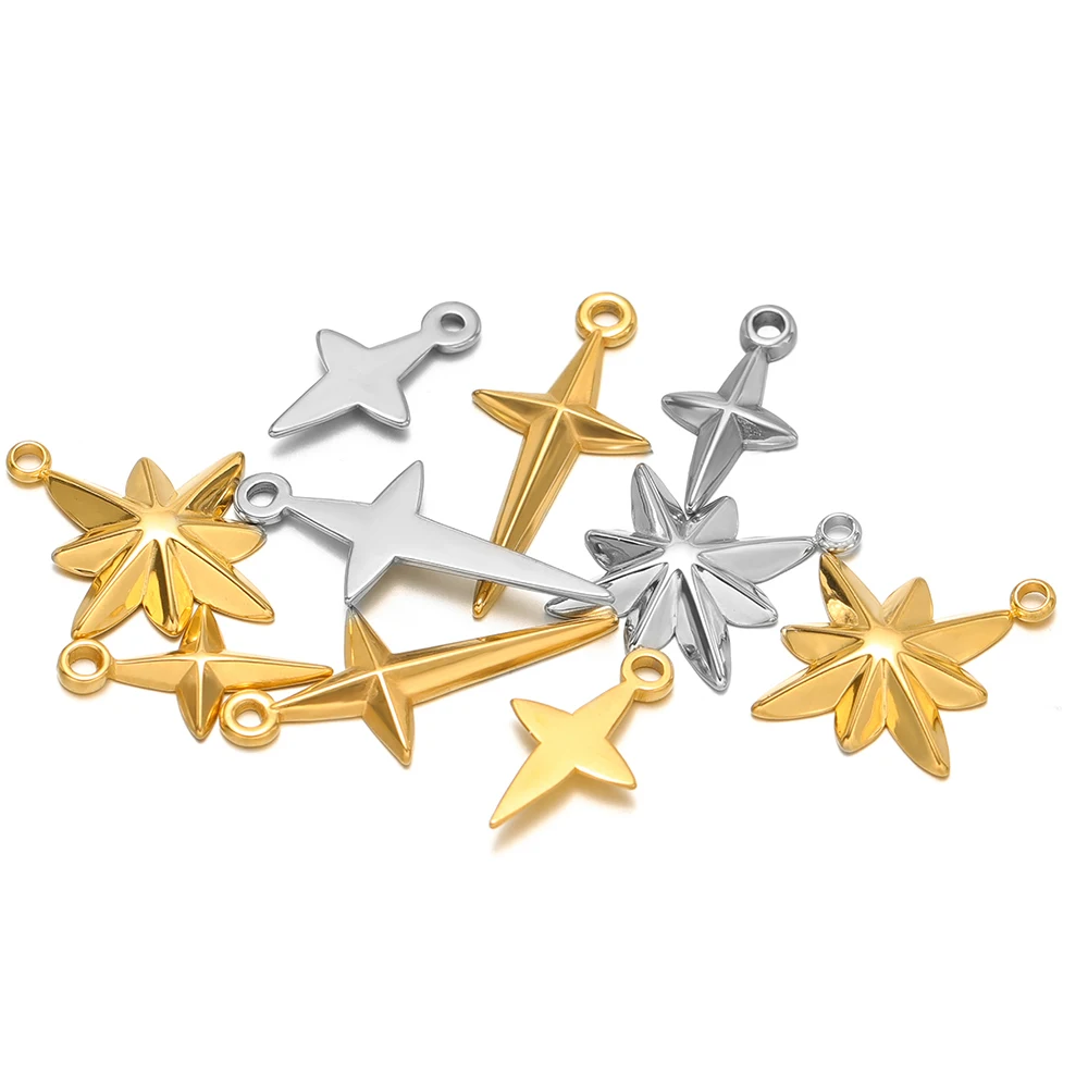 5pcs High Quality Stainless St - Moon Star Earrings recensione e prezzo