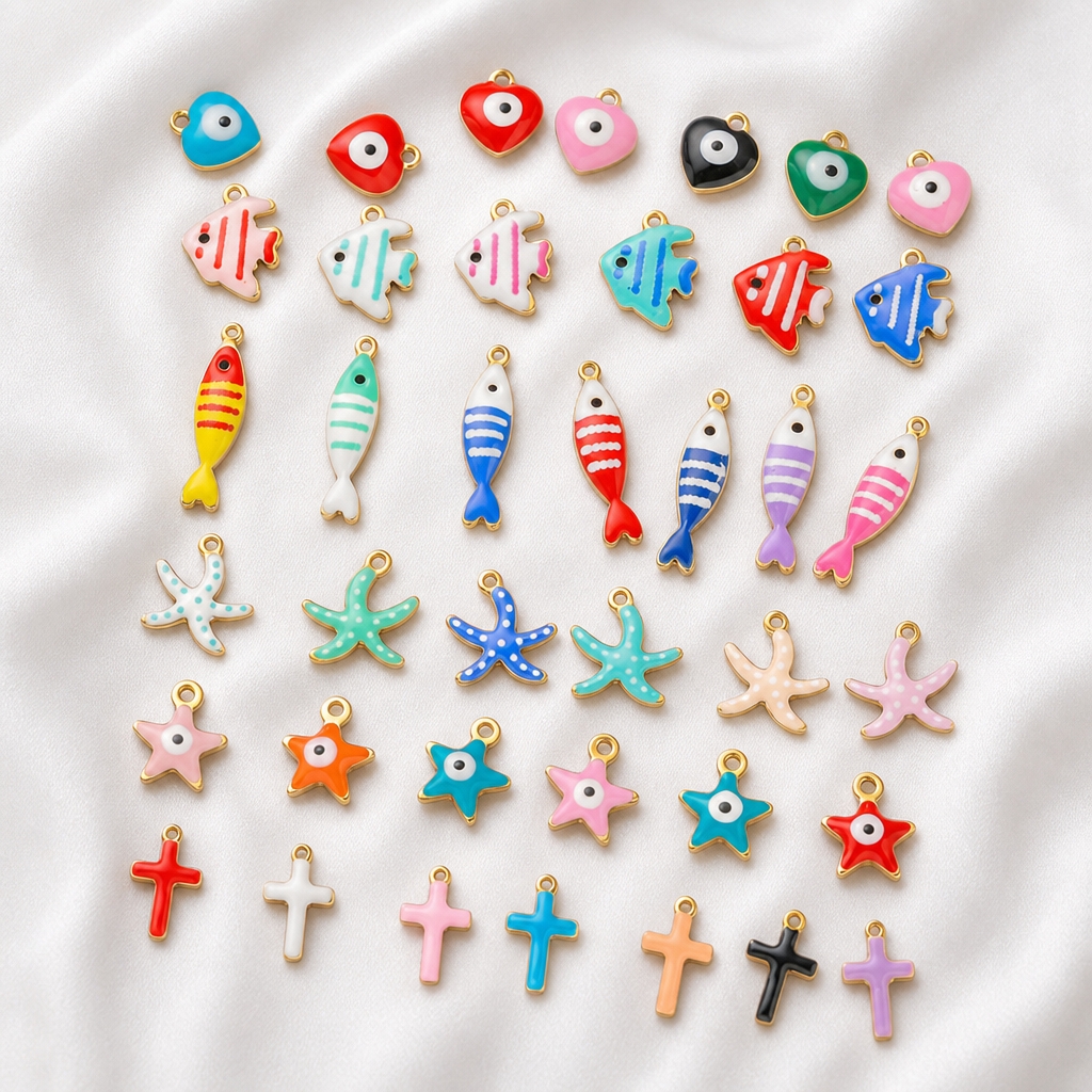 20pcs Stainless Steel Enamel C - Moon Star Earrings recensione e prezzo